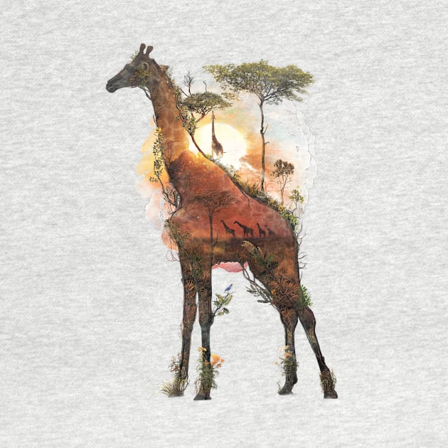 Giraffe Surreal by barrettbiggers